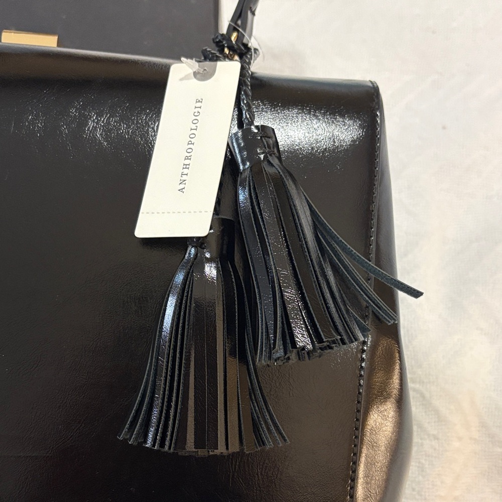 Anthropologie Large Black Work Bag - Picture 3 of 8